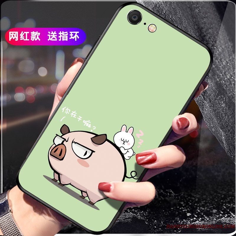 Etui iPhone Se 2020 Silikone Lyserød Anti-fald, Cover iPhone Se 2020 Beskyttelse Telefon