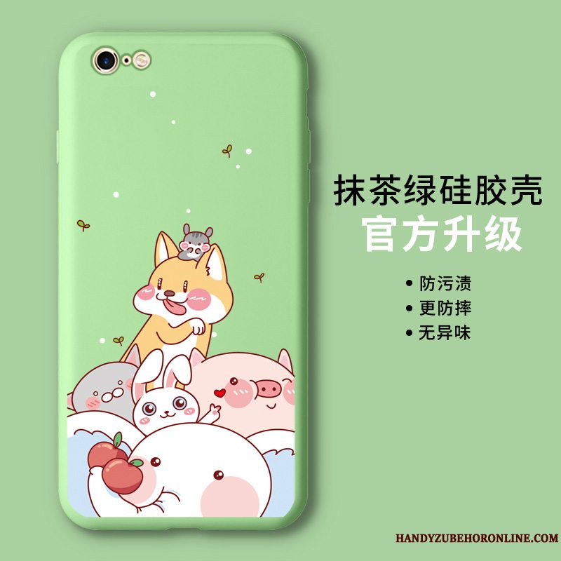 Etui iPhone Se 2020 Silikone Trend Telefon, Cover iPhone Se 2020 Cartoon Let Tynd Grøn