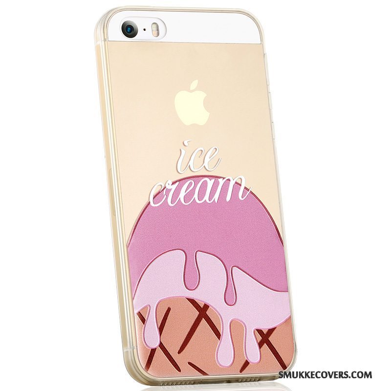 Etui iPhone Se Kreativ Af Personlighed Telefon, Cover iPhone Se Cartoon Smuk Lilla