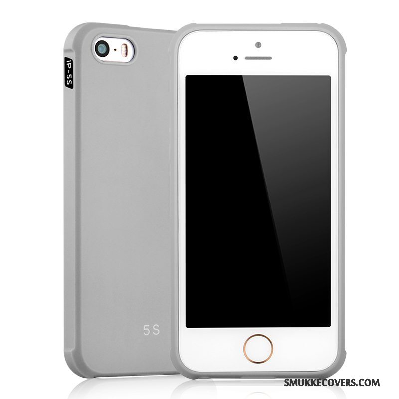 Etui iPhone Se Kreativ Af Personlighed Trend, Cover iPhone Se Blød Telefongrå