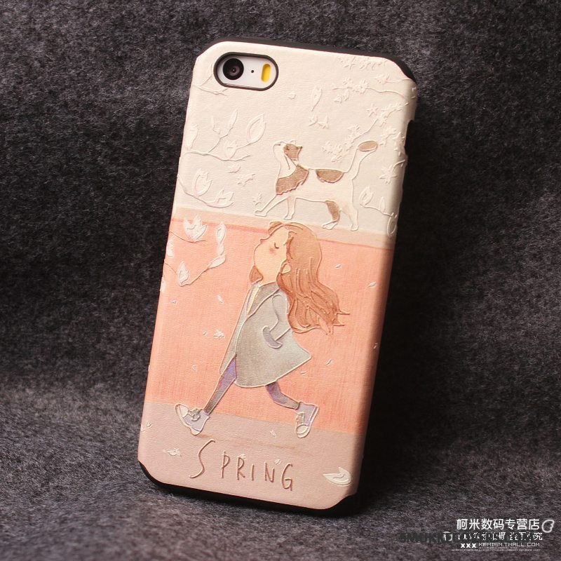 Etui iPhone Se Kreativ Anti-fald Telefon, Cover iPhone Se Cartoon Hængende Ornamenter Af Personlighed