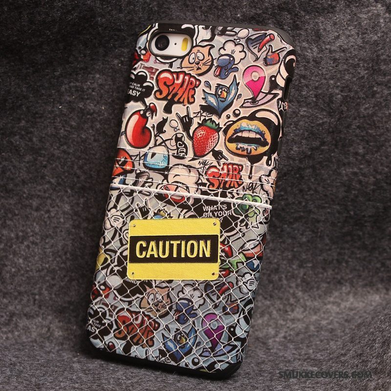 Etui iPhone Se Kreativ Anti-fald Telefon, Cover iPhone Se Cartoon Hængende Ornamenter Af Personlighed