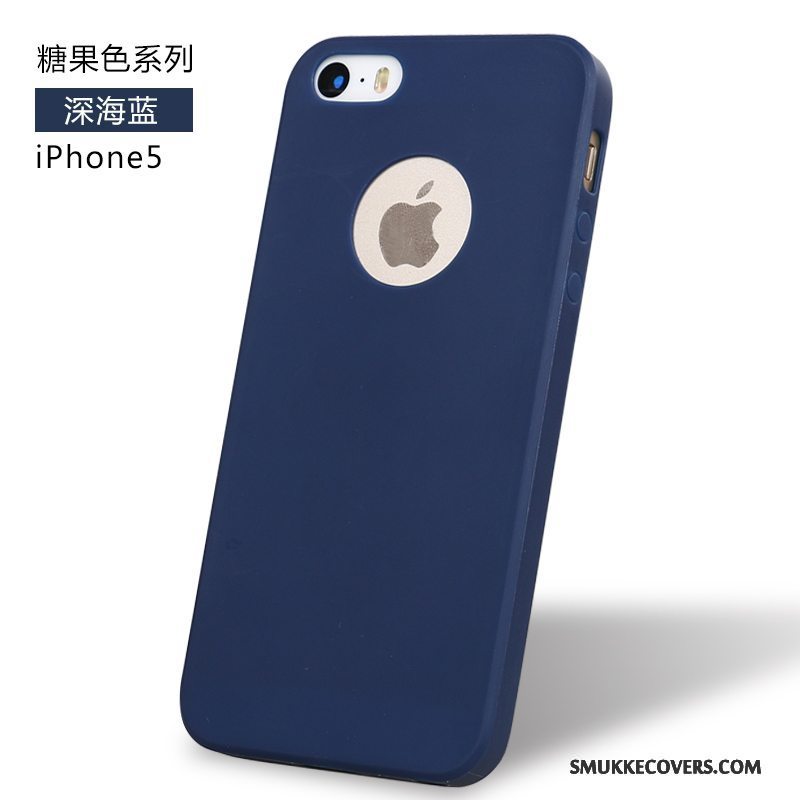 Etui iPhone Se Tasker Anti-fald Blå, Cover iPhone Se Silikone Telefontrend