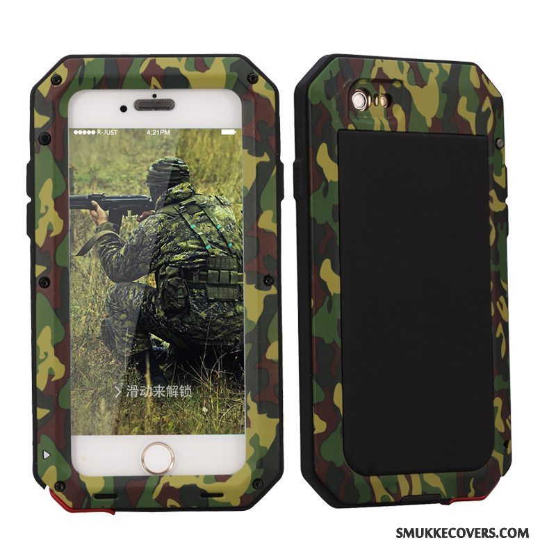 Etui iPhone Se Tasker Tre Forsvar Camouflage, Cover iPhone Se Metal Armour Telefon