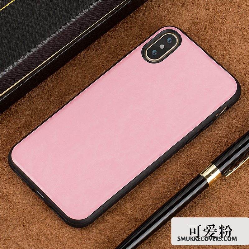 Etui iPhone X Beskyttelse Anti-fald Tynd, Cover iPhone X Tasker Ramme Sort