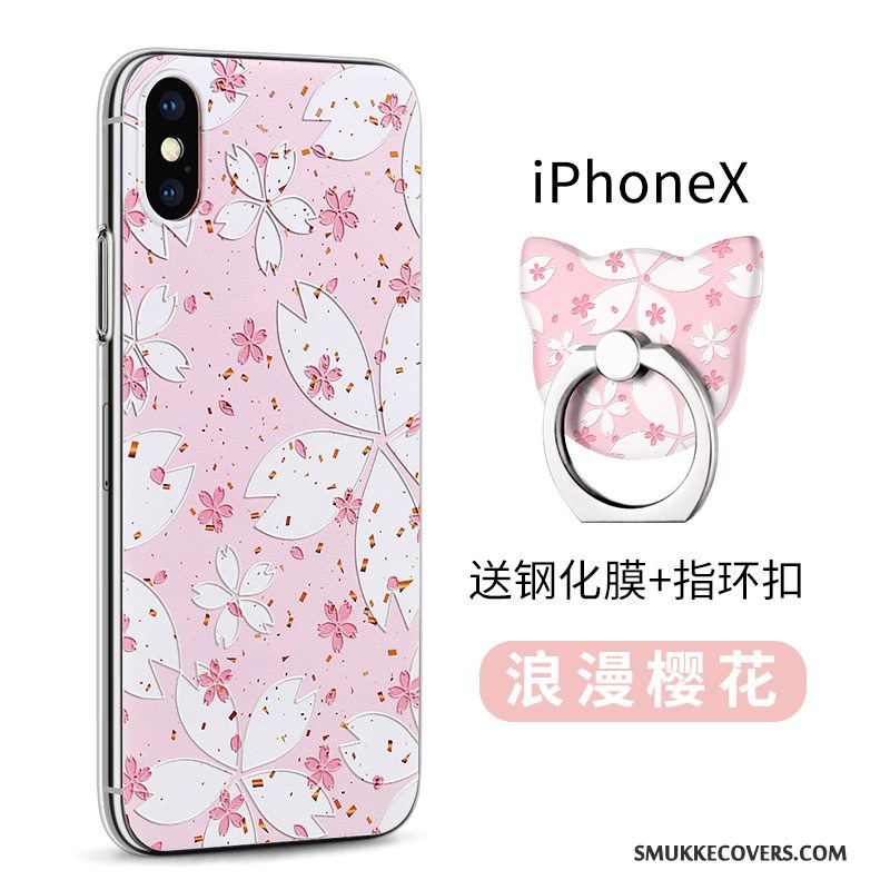 Etui iPhone X Beskyttelse Gennemsigtig Telefon, Cover iPhone X Farve Anti-fald Ny