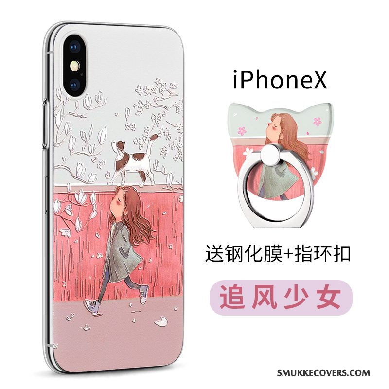 Etui iPhone X Beskyttelse Gennemsigtig Telefon, Cover iPhone X Farve Anti-fald Ny