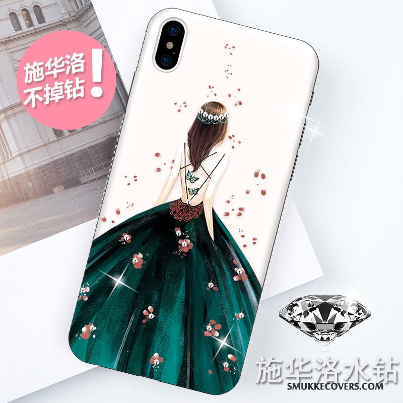 Etui iPhone X Beskyttelse Gennemsigtig Trendy, Cover iPhone X Tasker Telefonanti-fald