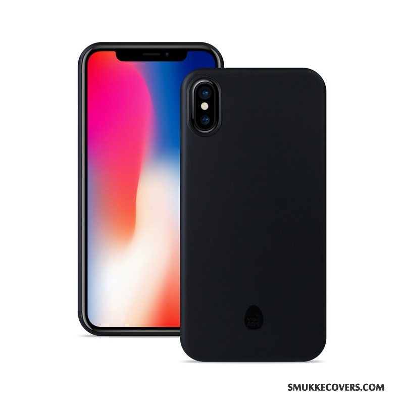 Etui iPhone X Beskyttelse Nubuck Blå, Cover iPhone X Tynd Telefon