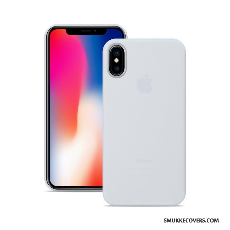 Etui iPhone X Beskyttelse Nubuck Blå, Cover iPhone X Tynd Telefon