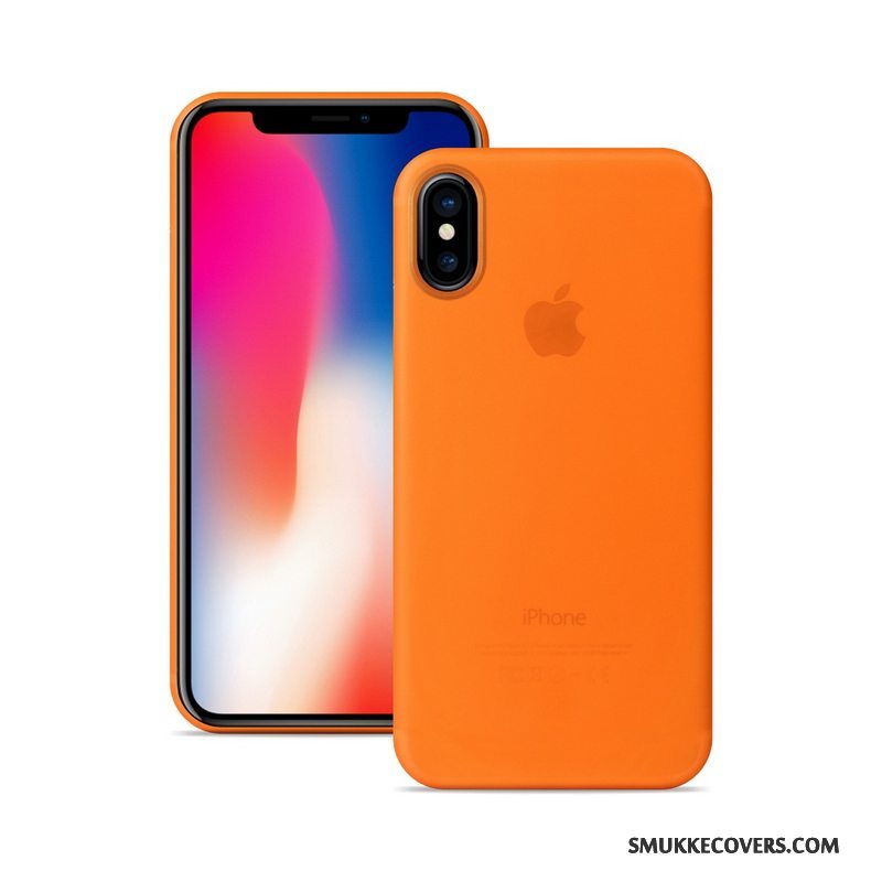 Etui iPhone X Beskyttelse Nubuck Blå, Cover iPhone X Tynd Telefon