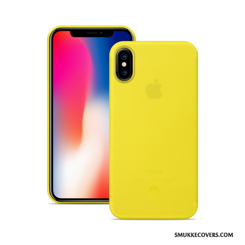 Etui iPhone X Beskyttelse Nubuck Blå, Cover iPhone X Tynd Telefon