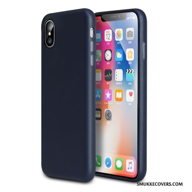Etui iPhone X Beskyttelse Trend Rød, Cover iPhone X Tasker Anti-fald Telefon