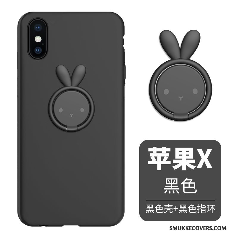 Etui iPhone X Blød Anti-fald Rød, Cover iPhone X Support Telefonny