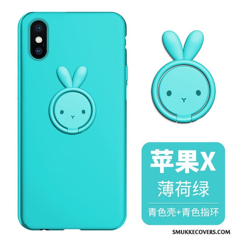 Etui iPhone X Blød Anti-fald Rød, Cover iPhone X Support Telefonny