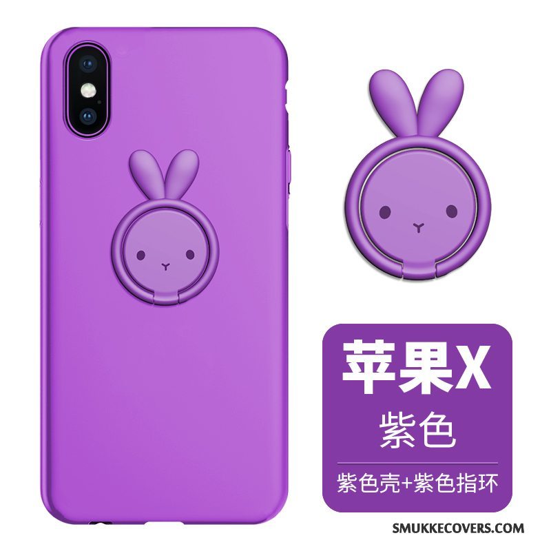 Etui iPhone X Blød Anti-fald Rød, Cover iPhone X Support Telefonny