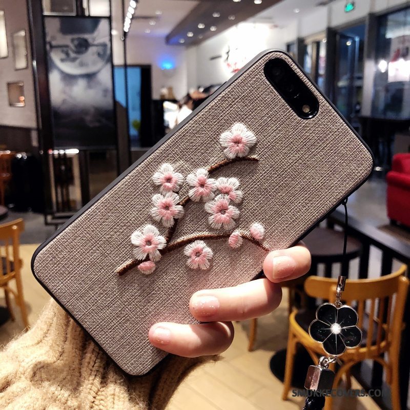 Etui iPhone X Blød Blomster Telefon, Cover iPhone X Beskyttelse Kunst Anti-fald