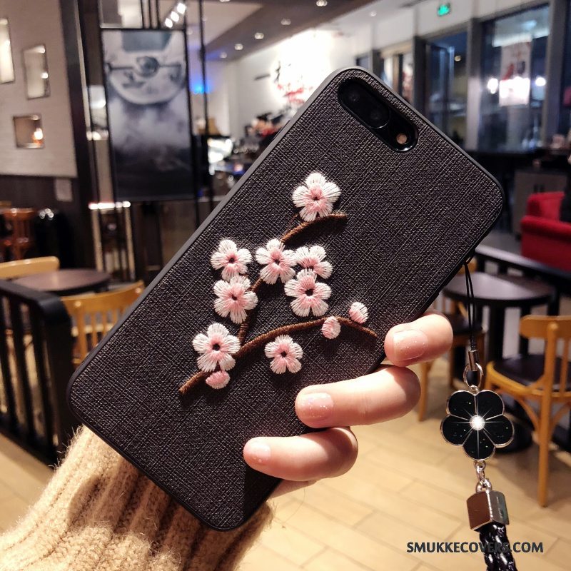 Etui iPhone X Blød Blomster Telefon, Cover iPhone X Beskyttelse Kunst Anti-fald