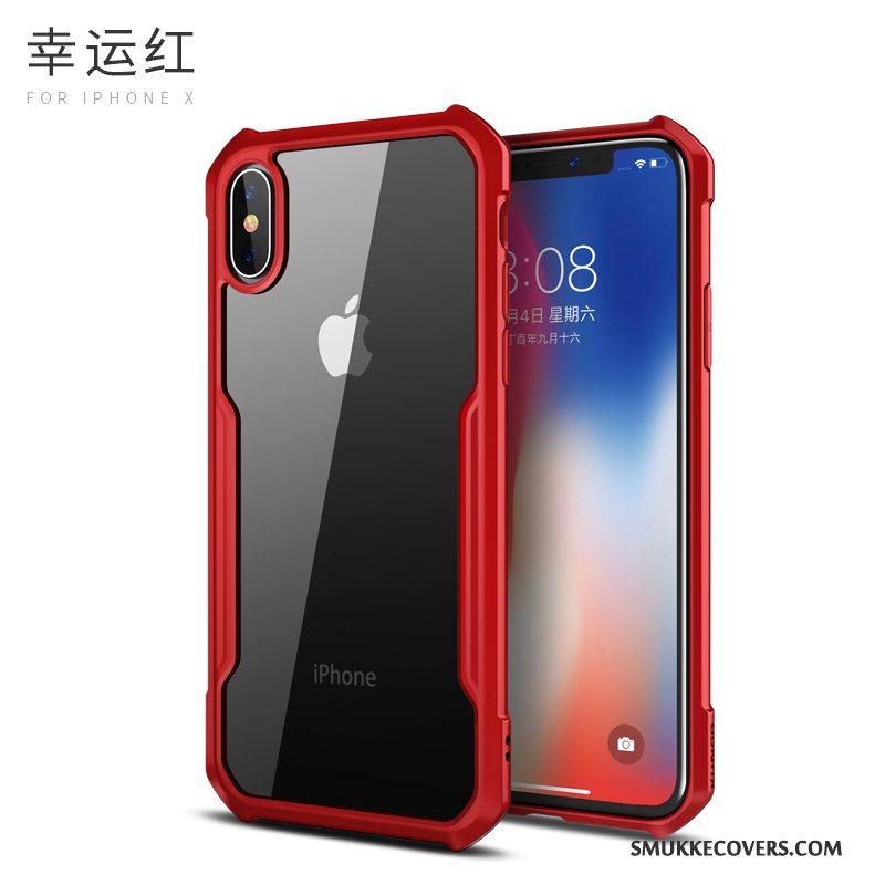 Etui iPhone X Blød Ny Sort, Cover iPhone X Beskyttelse Anti-fald Telefon