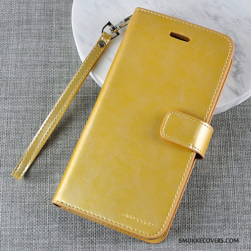 Etui iPhone X Blød Telefonanti-fald, Cover iPhone X Folio Guld