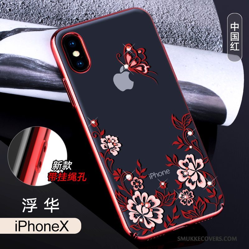 Etui iPhone X Farve Gennemsigtig Trendy, Cover iPhone X Tasker Telefonny