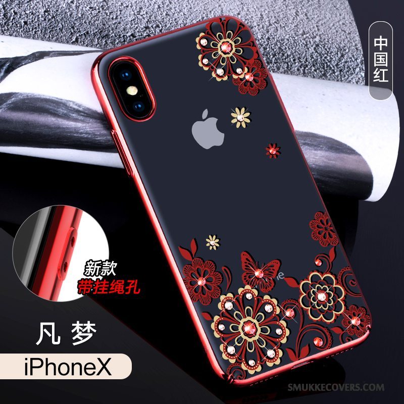 Etui iPhone X Farve Gennemsigtig Trendy, Cover iPhone X Tasker Telefonny