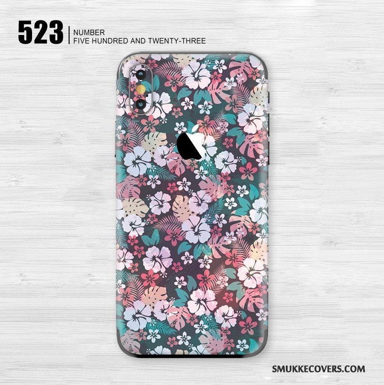 Etui iPhone X Farve Skærmbeskyttelse Kunst, Cover iPhone X Blomster