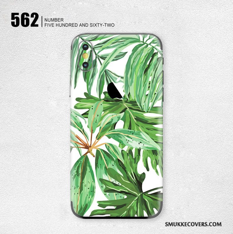 Etui iPhone X Farve Skærmbeskyttelse Kunst, Cover iPhone X Blomster