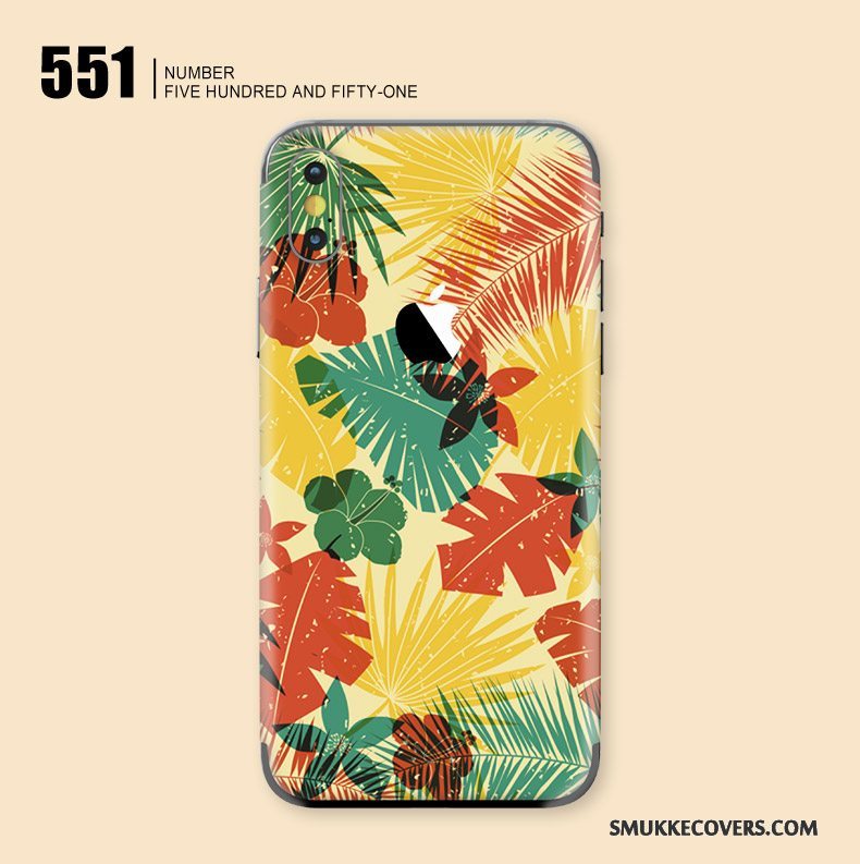 Etui iPhone X Farve Skærmbeskyttelse Kunst, Cover iPhone X Blomster