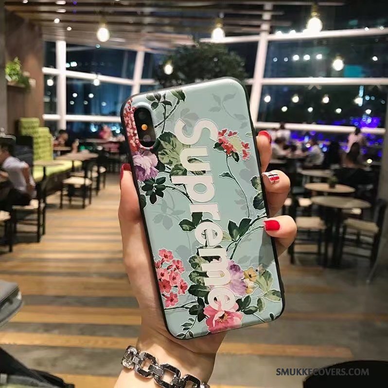 Etui iPhone X Farve Smuk Ny, Cover iPhone X Relief Af Personlighed Trendy