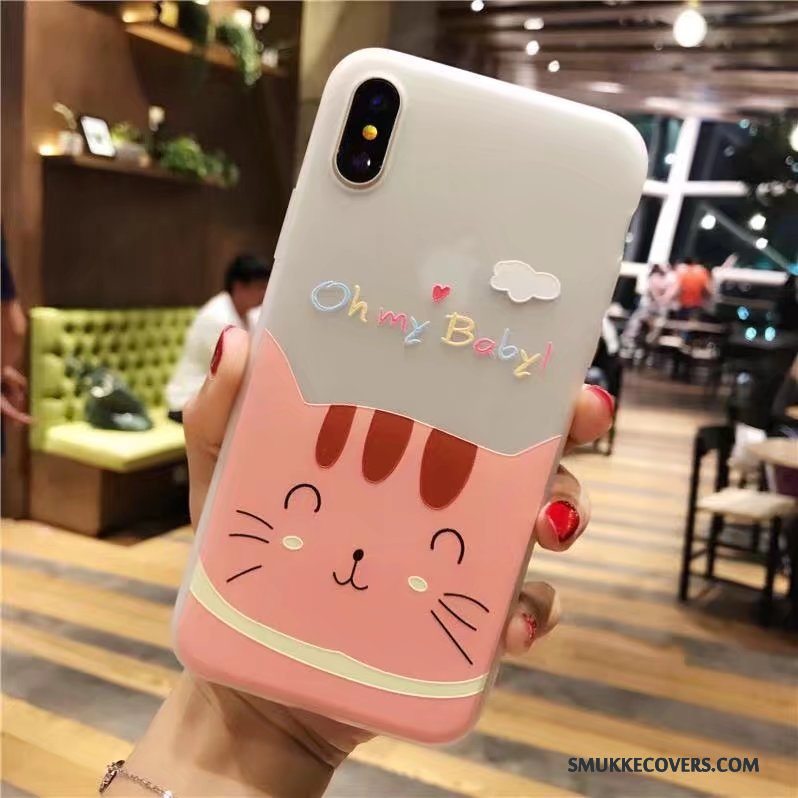 Etui iPhone X Farve Smuk Ny, Cover iPhone X Relief Af Personlighed Trendy