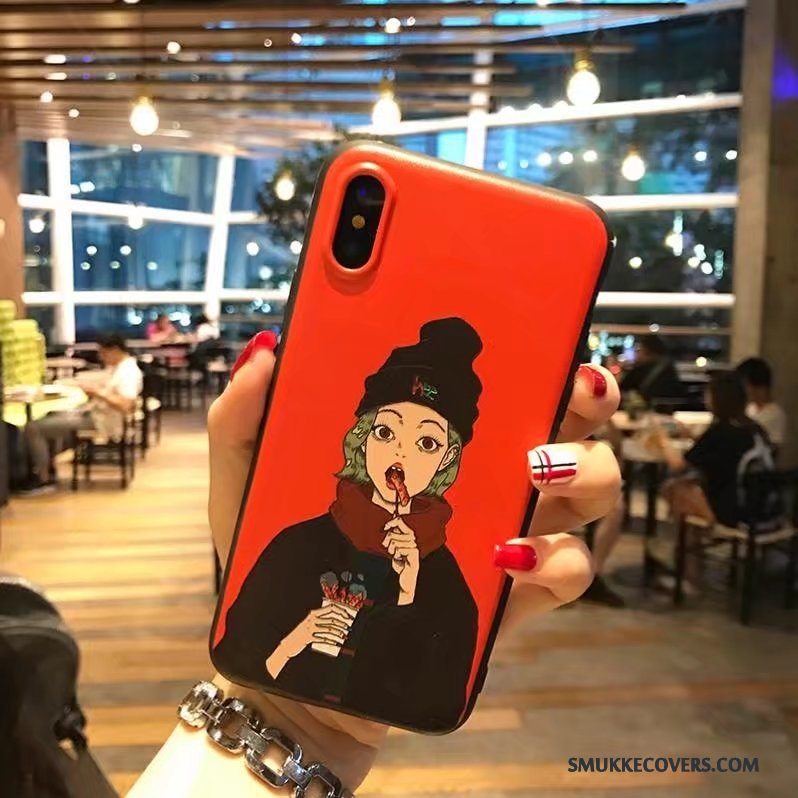 Etui iPhone X Farve Smuk Ny, Cover iPhone X Relief Af Personlighed Trendy