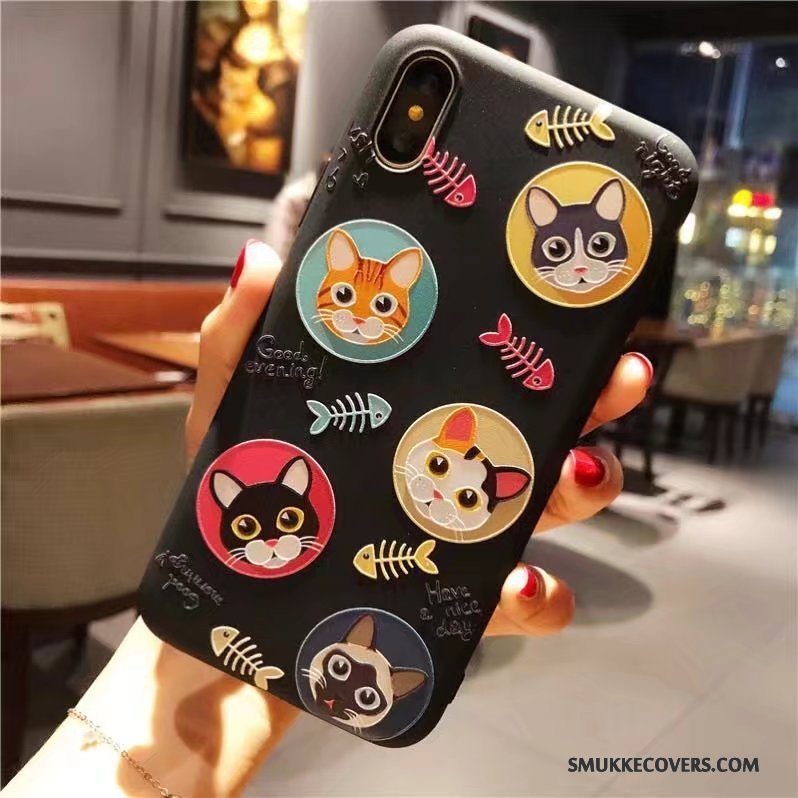 Etui iPhone X Farve Smuk Ny, Cover iPhone X Relief Af Personlighed Trendy