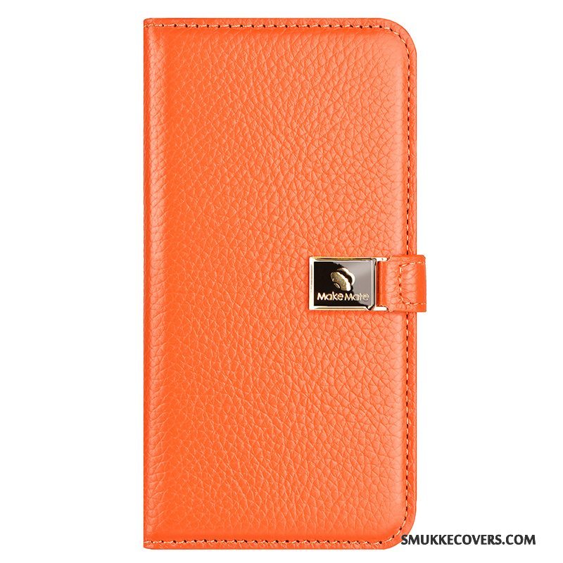 Etui iPhone X Folio Telefonorange, Cover iPhone X Kreativ Cow Anti-fald