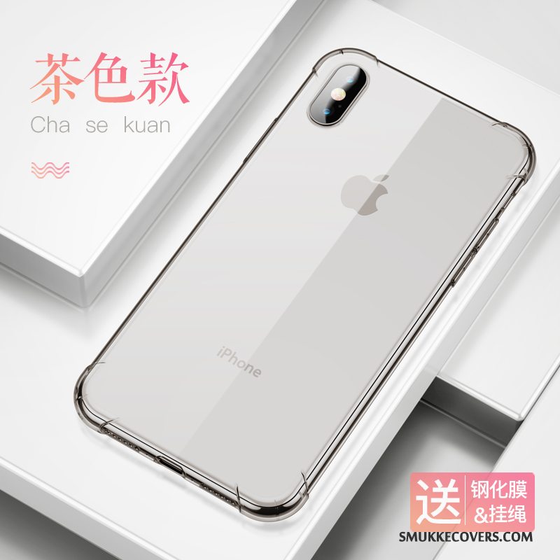 Etui iPhone X Kreativ Af Personlighed Anti-fald, Cover iPhone X Silikone Telefongasbag