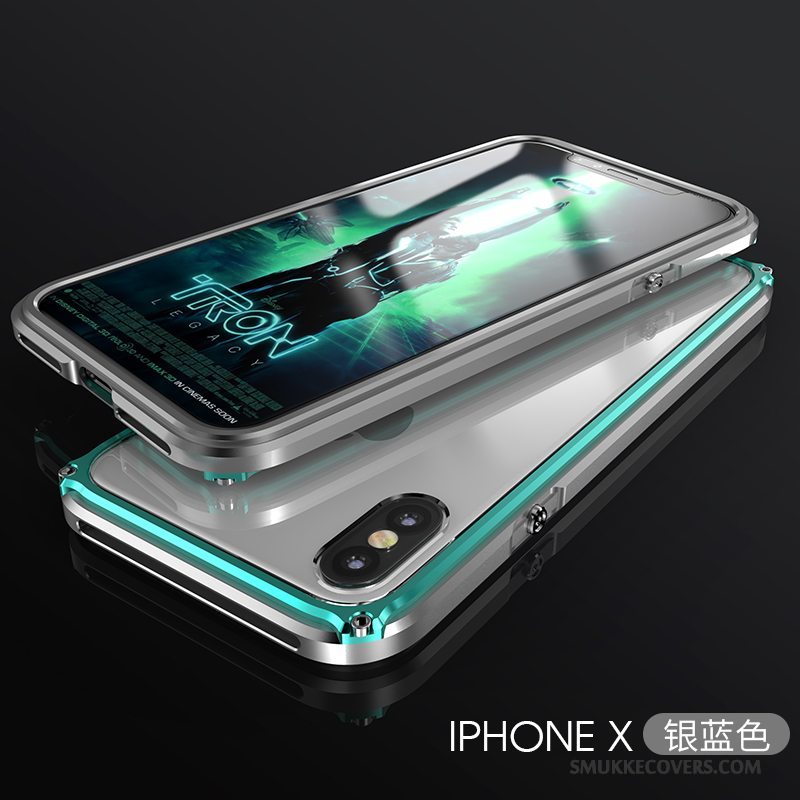 Etui iPhone X Kreativ Af Personlighed Telefon, Cover iPhone X Metal Ny Trend