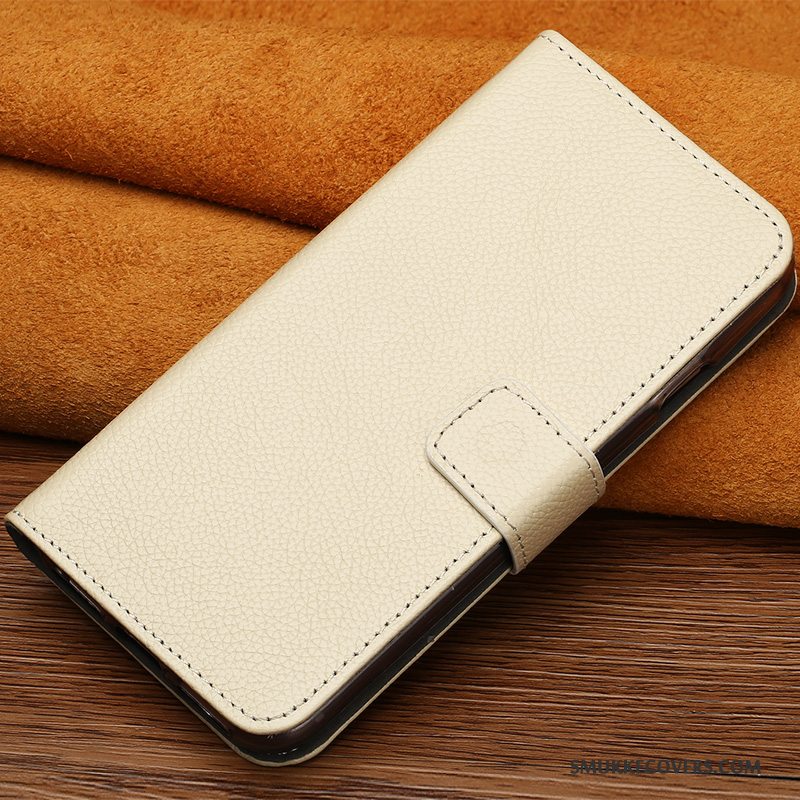 Etui iPhone X Læder Elegante Trendy, Cover iPhone X Folio Lilla Lyse