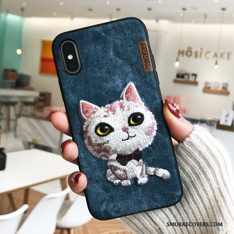 Etui iPhone X Ny Trendy, Cover iPhone X Telefonbroderi