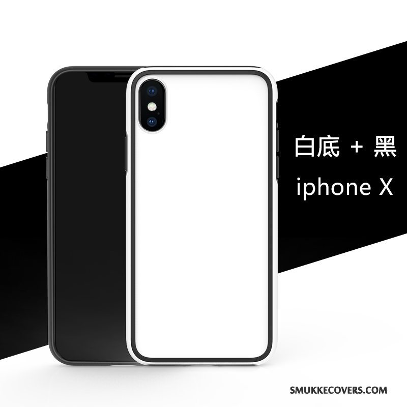 Etui iPhone X Silikone Nubuck Telefon, Cover iPhone X Tasker Af Personlighed Anti-fald