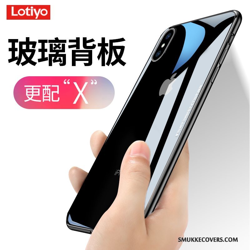 Etui iPhone X Silikone Ny Telefon, Cover iPhone X Tynd Glas