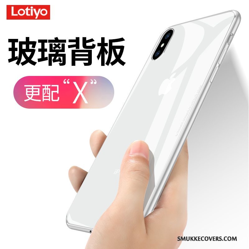 Etui iPhone X Silikone Ny Telefon, Cover iPhone X Tynd Glas