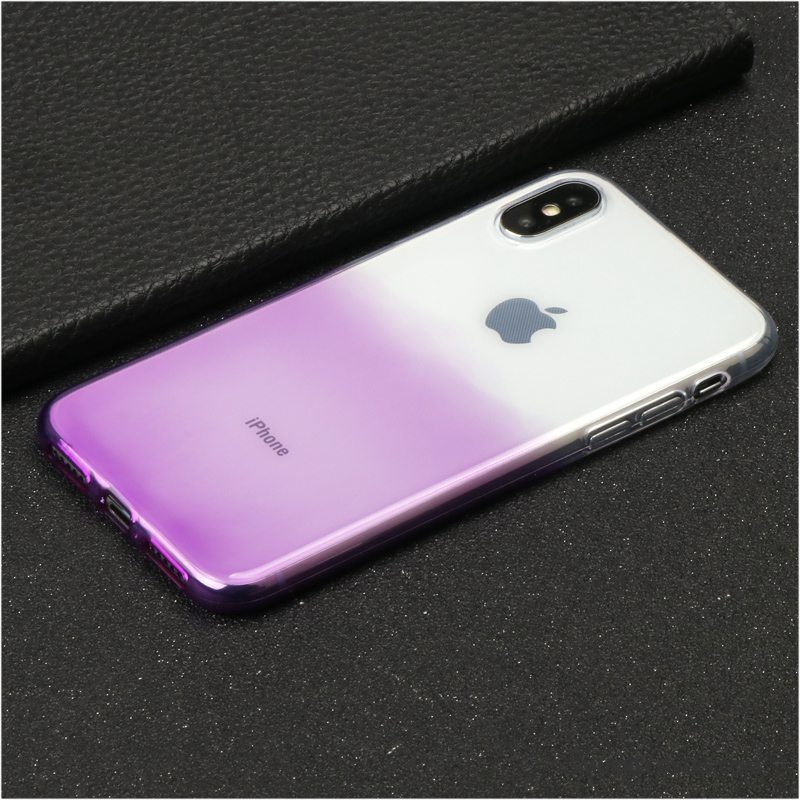 Etui iPhone X Tasker Lilla Anti-fald, Cover iPhone X Luksus Trendy Sort