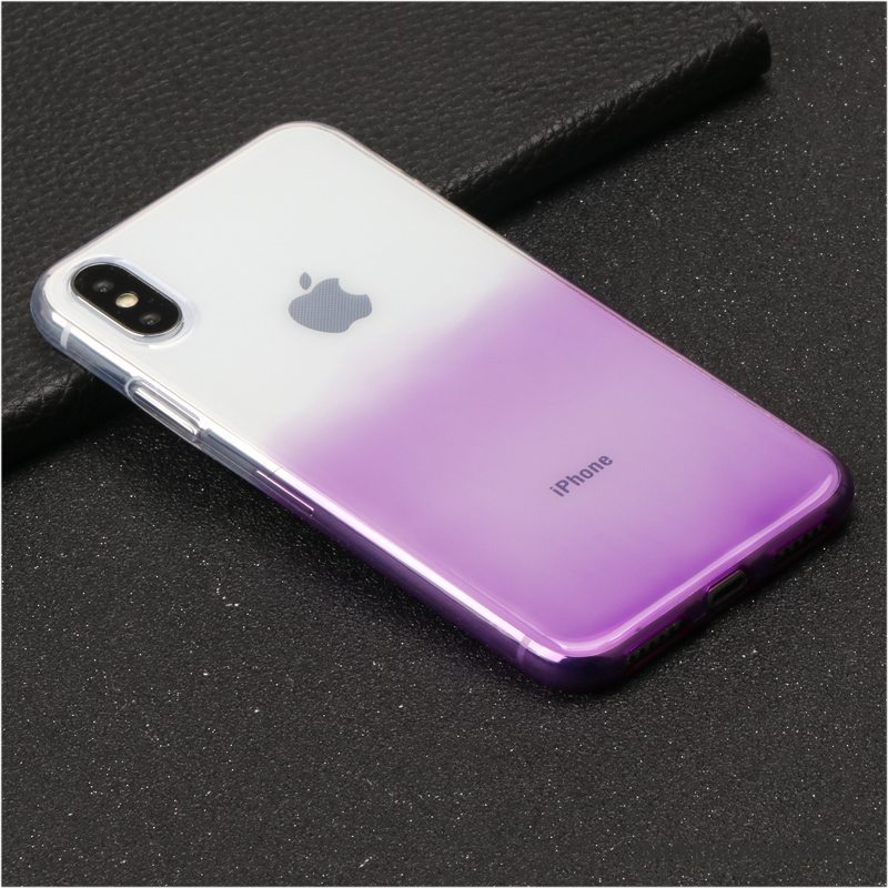 Etui iPhone X Tasker Lilla Anti-fald, Cover iPhone X Luksus Trendy Sort