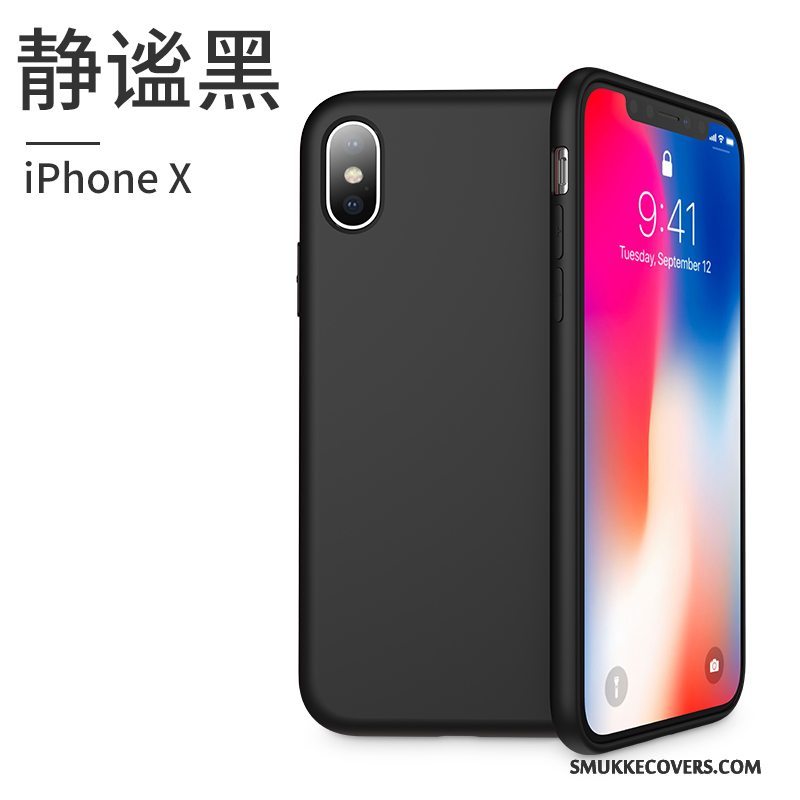 Etui iPhone X Tasker Lyserød Telefon, Cover iPhone X Silikone Trendy Ny