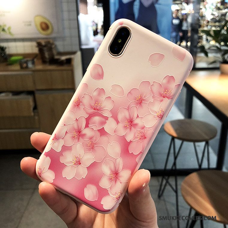 Etui iPhone X Tasker Ny Telefon, Cover iPhone X Relief Trendy Lyse
