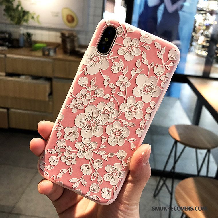 Etui iPhone X Tasker Ny Telefon, Cover iPhone X Relief Trendy Lyse