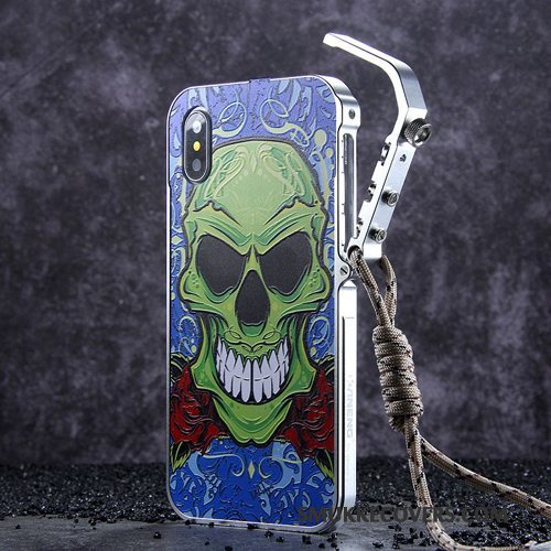 Etui iPhone X Tasker Telefonny, Cover iPhone X Metal Anti-fald Trendy