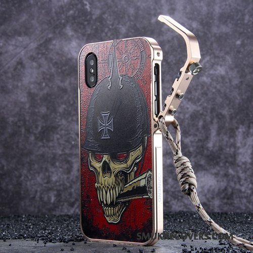 Etui iPhone X Tasker Telefonny, Cover iPhone X Metal Anti-fald Trendy