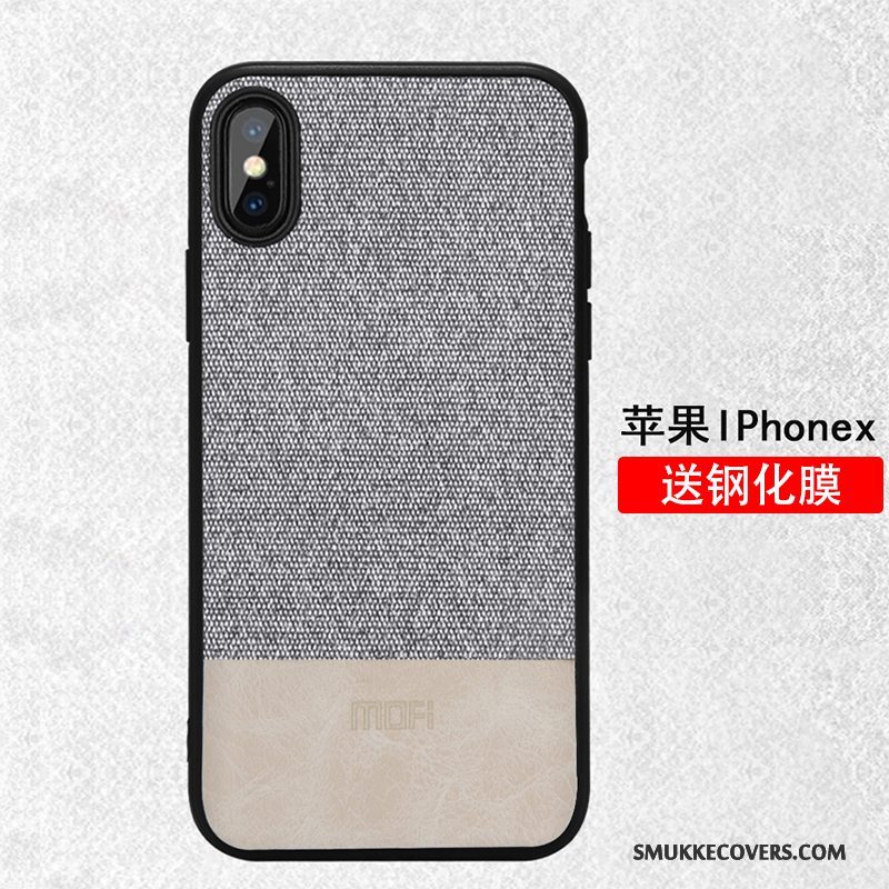 Etui iPhone X Tasker Telefontynd, Cover iPhone X Farve Trendy Anti-fald