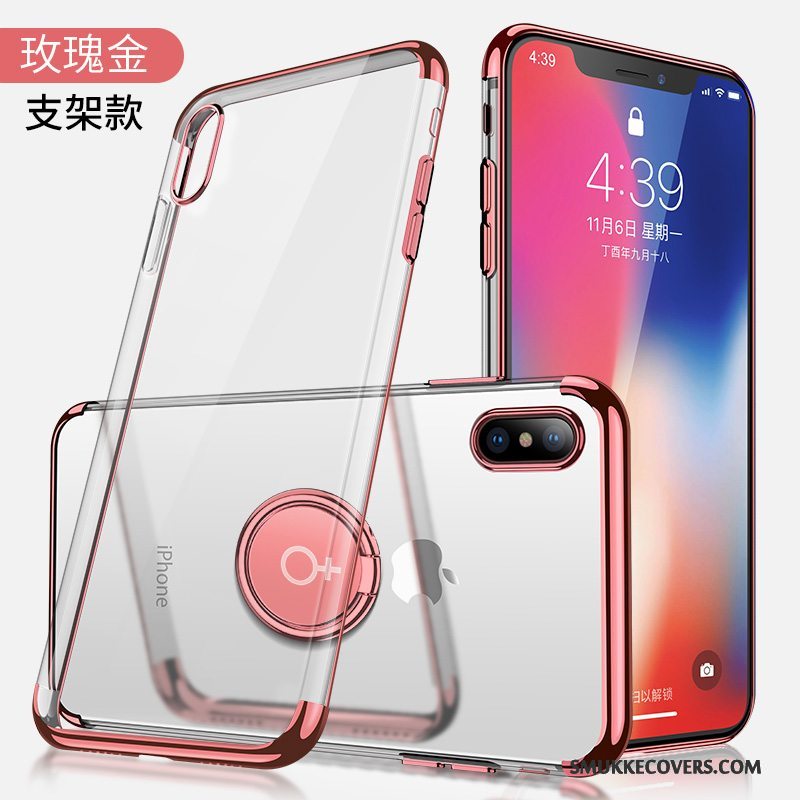 Etui iPhone X Tasker Tynd Gennemsigtig, Cover iPhone X Silikone Trendy Telefon